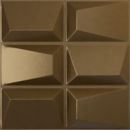 Ekena Millwork 19 5/8"W x 19 5/8"H Stratford EnduraWall Decorative 3D Wall Panel, Champagne Bronze (Covers 2.67 Sq. Ft.